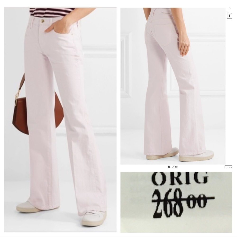 NWT! CURRENT ELLIOTT The Wray Wide-leg Jeans